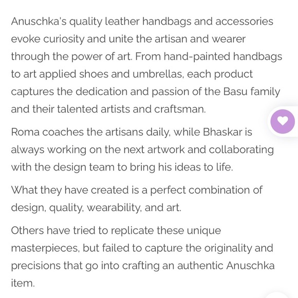 Anuschka hand painted leather golden hobo style shoulder bag - Picture 16 of 16